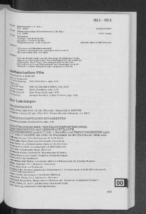 Aufbaustudium Film