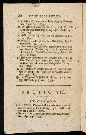 138-142, Sectio VII.