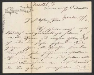 Brief an B. Schott's Söhne : 14.02.1882