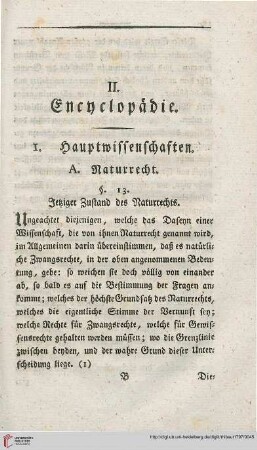 II. Encyclopaedie