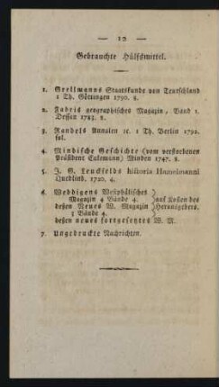 Gebrauchte Hülfsmittel