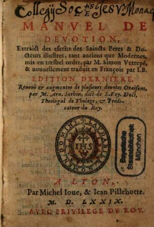 Le manuel de devotion
