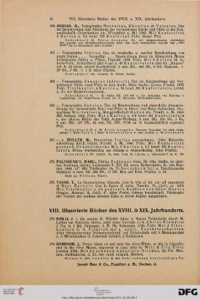 Illustrierte Bücher des XVIII. & XIX. Jahrhunderts (Nr. 273-294)