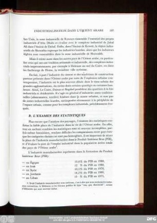 B. L'Examen Des Statistiques