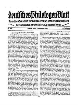 Zur Konzentration des Unterrichts