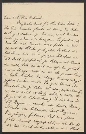 Brief an Karl Klindworth : 25.10.1890