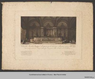 Ansicht der Loggia dei Lanzi mit dem Festapparat der Lotterie von Coltibuono