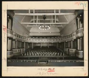 Landgräfliches Opernhaus (auch Landestheater Kleines Haus), Darmstadt: Ansicht Zuschauerraum