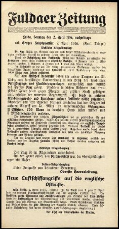 Ausgabe vom Sonntag, den 02. April 1916.