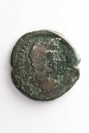 Münze des Hadrian mit Darstellung des Leuchtturms von Alexandria