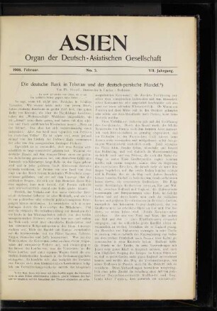 1907,Oktober No.5. VII. Jahrgang