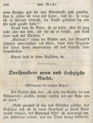 Dreihundert neun und sechzigste Nacht