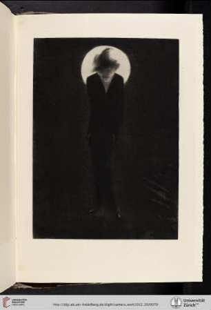 [M. [Marius] De Zayas, II. L’Accoucheur d’Idées, photogravure reproduction from original charcoal drawing made by the Manhattan Photogravure Company]