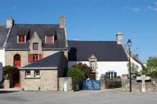 Frankreich. Bretagne. Morbihan. Kerners. Hauszeile