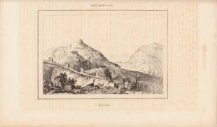 Messene: Perspektivische Ansicht mit Stadtmauer