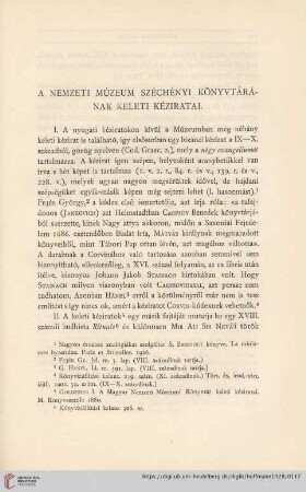 A nemzeti múzeum széchényi könyvtárának keleti kéziratai
