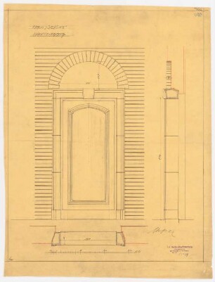 Villa Dr. Richard Schöne, Berlin-Grunewald: Haupteingang, 1:10