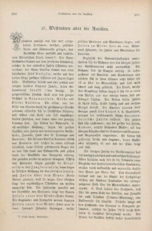 15. Westindien oder die Antillen