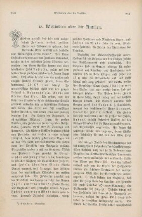 15. Westindien oder die Antillen