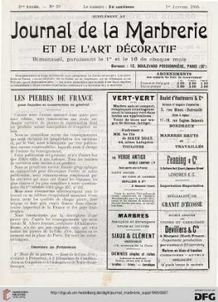 No. 29 (1er Janvier 1905)