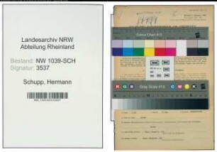 Entnazifizierung Hermann Schupp , geb. 03.08.1908 (Kaufmann)