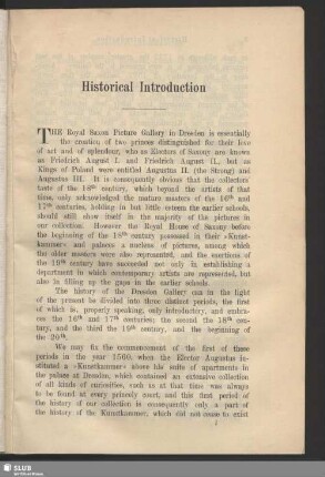 Historical Introduction