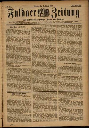 Ausgabe vom Montag, den 01. März 1897.