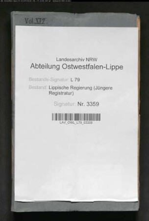 Kommunalwegebau im Amt Sternberg-Barntrup - Generalia -, Band 16