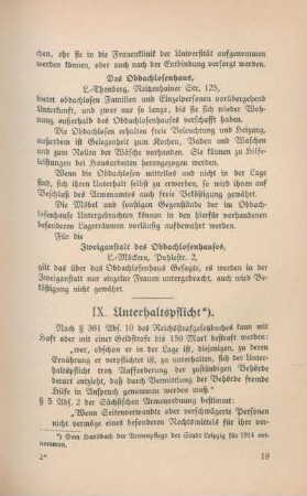 IX. Unterhaltspflicht