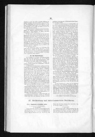 IV. Beschreibung und statisch-numerische Berechnung