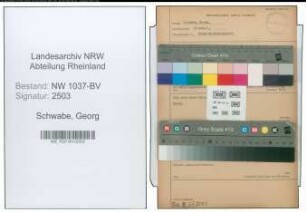 Entnazifizierung Georg Schwabe , geb. 15.10.1897 (Tischler)