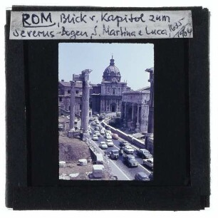 Rom, Forum Romanum,Rom, Septimius Severus-Bogen,Rom, Tempel des Vespasian und des Titus,Rom, S. Martina e Luca
