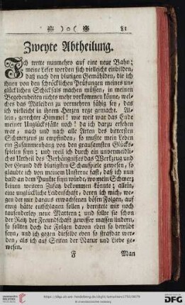 Zweyte Abtheilung