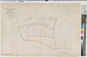 Bösperde (Menden), Teilung (Separation) von Bösperde, Bl.2 Brouillonkarte II Holzen Flur 2