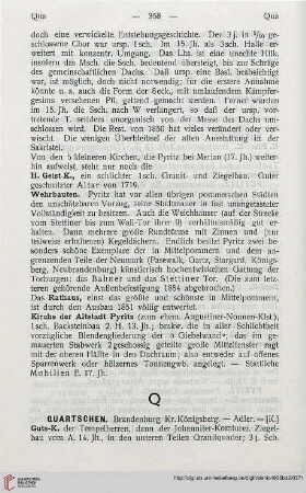 Quartschen – Quitzow
