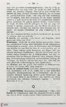 Quartschen – Quitzow