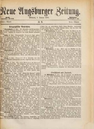 Neue Augsburger Zeitung. 1879,1/4