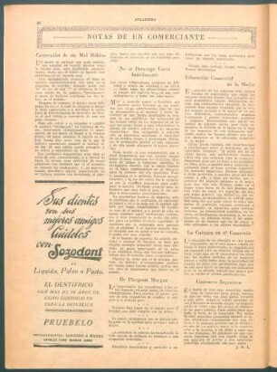 Notas de un comerciante