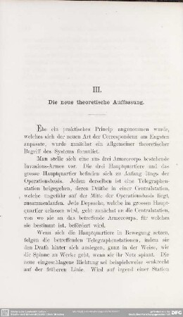 III. Die neue theoretische Auffassung