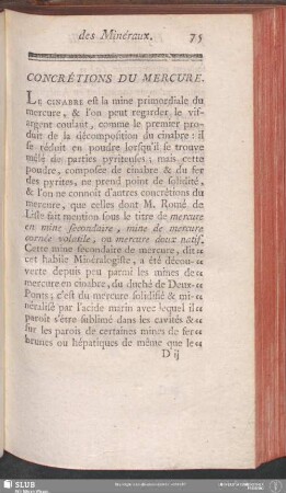 Concrétions Du Mercure