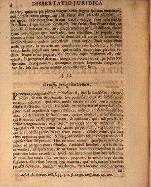 Diss. iur. inaug. de iure peregrinantium