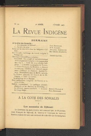2e Année. Nr. 10, Fevrier 1907.
