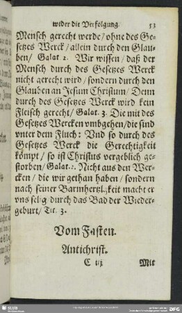 Vom Fasten