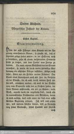 Dritter Abschnitt. Bürgerlicher Zustand des Kolonie