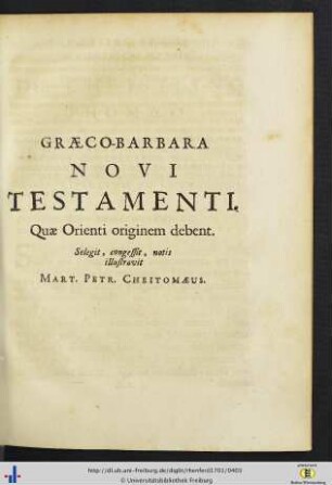 Graeco-Barbara Novi Testamenti, Quae Orienti originem debent.