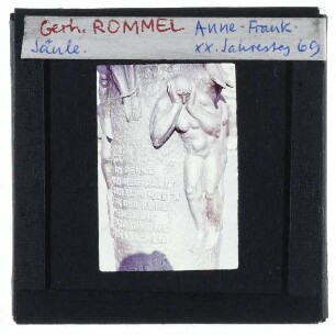 Rommel, Anne-Frank-Säule : Figur