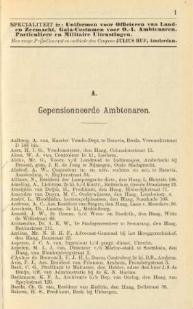 A. Gepensionneerde ambtenaren
