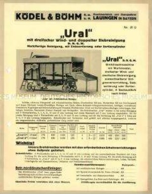 Breitdreschmaschine Typ "Ural"