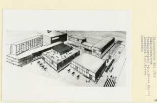 Einkaufszentrum, Berlin-Charlottenburg (Diplomarbeit bei Willy Kreuer): Isometrie