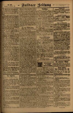 Zweite Ausgabe vom Samstag, den 06. Dezember 1919.